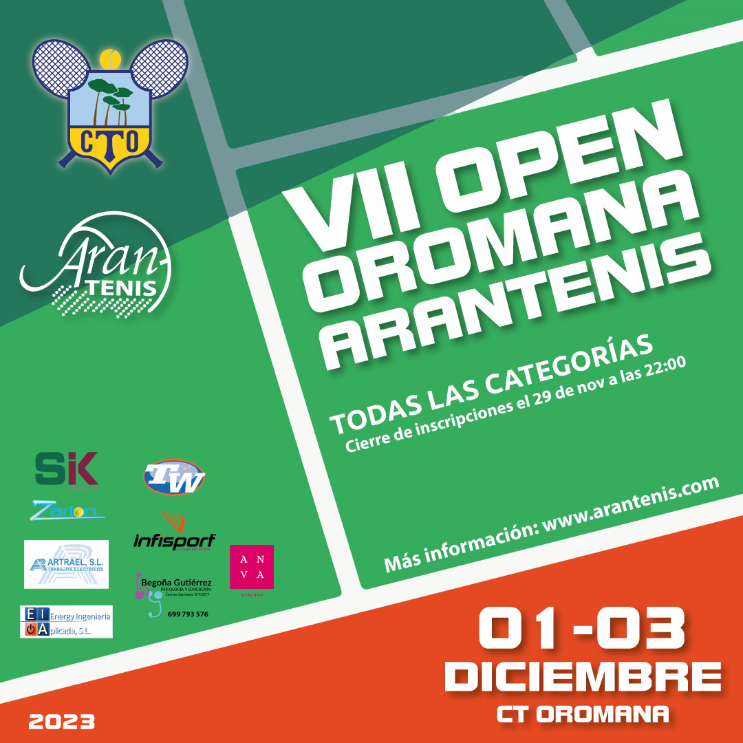 Arranca el VII Open Oromana by Aran Tenis