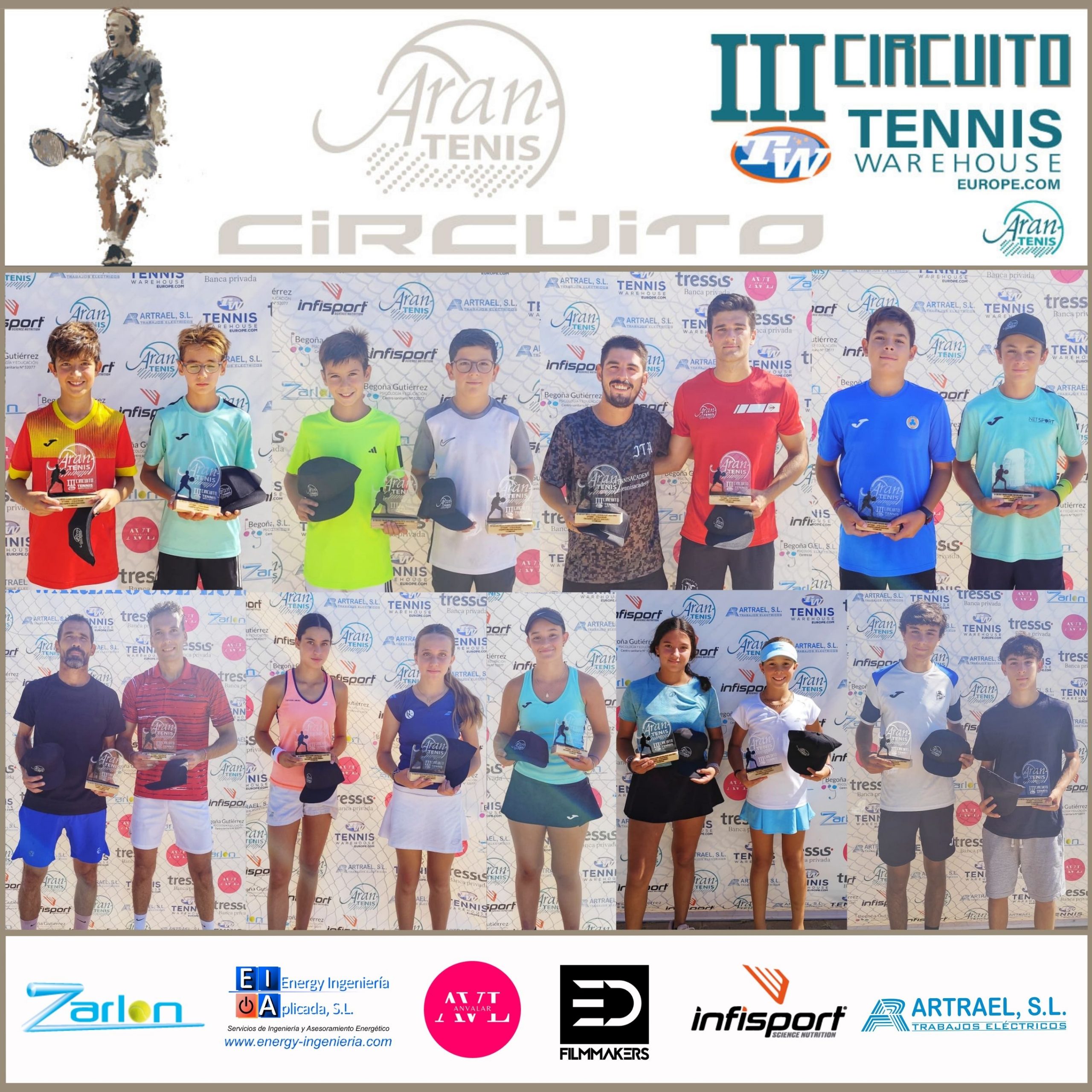 EL PENÚLTIMO TORNEO DEL 3 CIRCUITO TWE BY ARANTENIS LLEGA A SU FIN