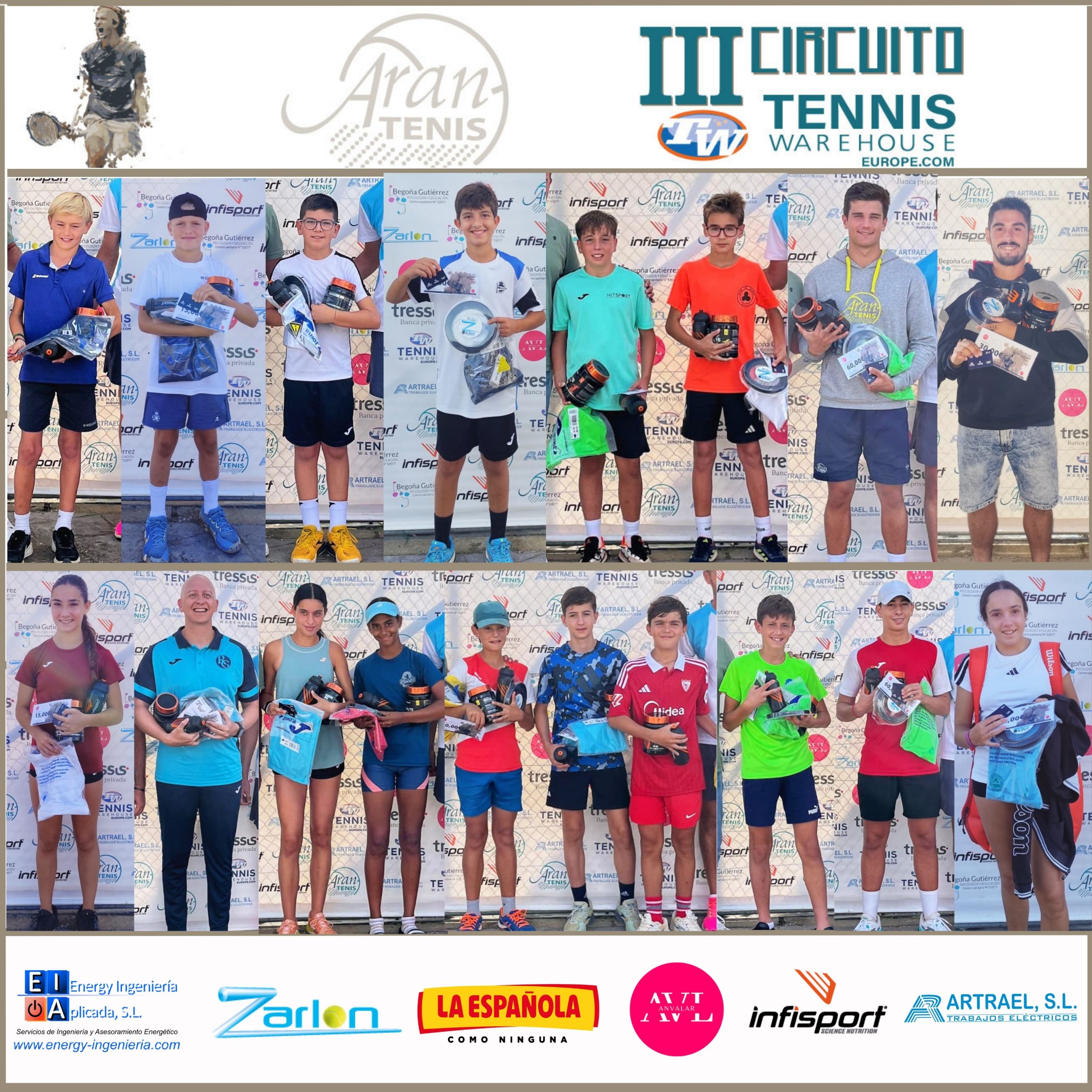 FINALIZAMOS EL 3er CIRCUITO TENNIS WAREHOUSE EUROPE BY ARANTENIS