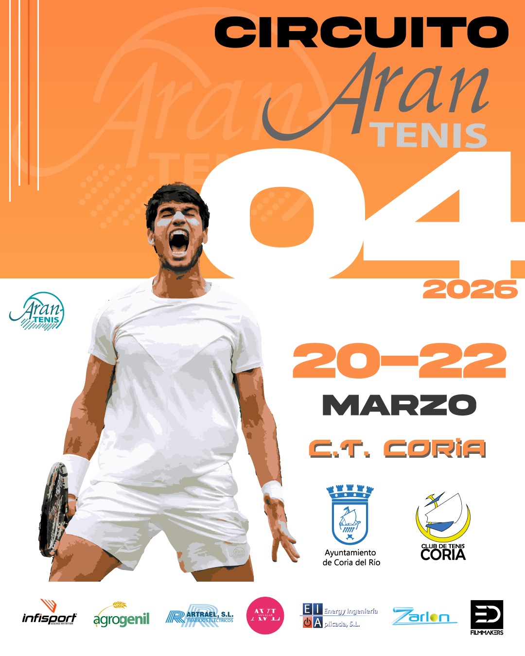 INSCRIPCIONES ABIERTAS PARA EL 2 TORNEO DEL CIRCUITO CARTEL CORIA EN CLUB TENIS CORIA
