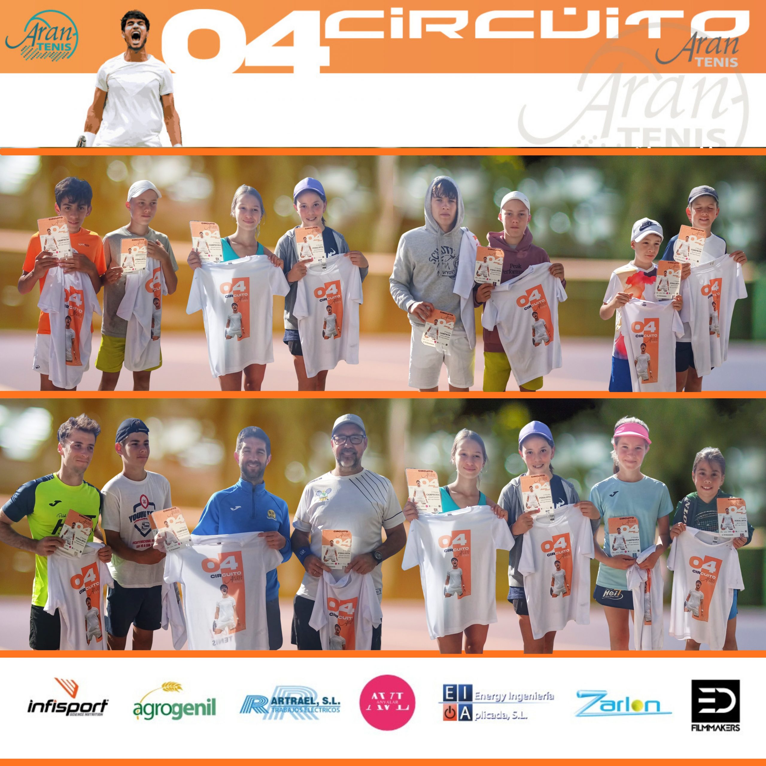 GRAN CIERRE DEL 3er TORNEO DEL CIRCUITO ARANTENIS EN CLUB TENIS KARMO