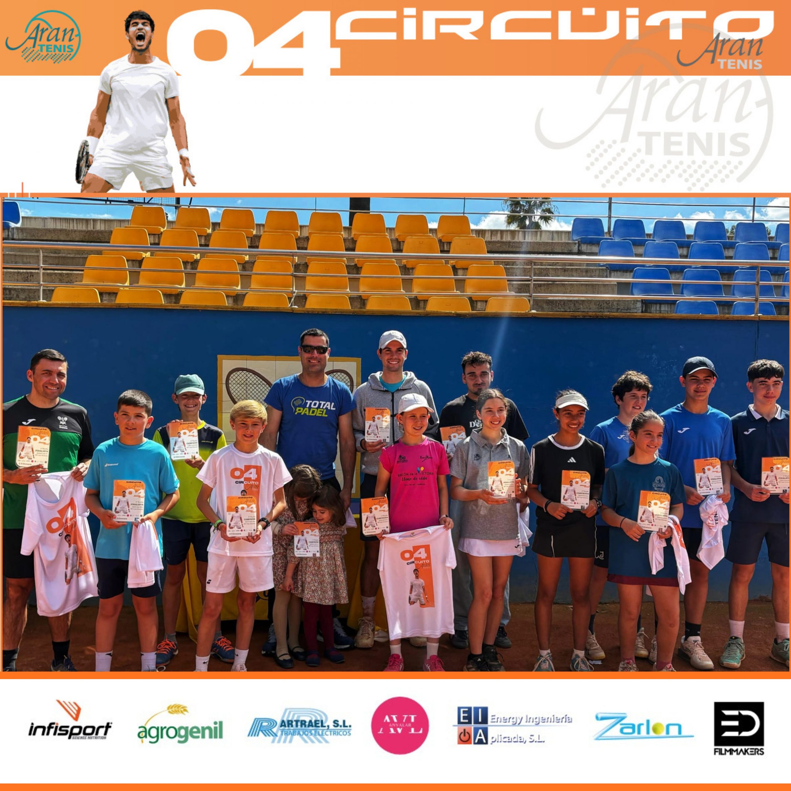 CERRAMOS EL 1er TORNEO DEL 4º CIRCUITO EN CLUB TENIS OROMANA