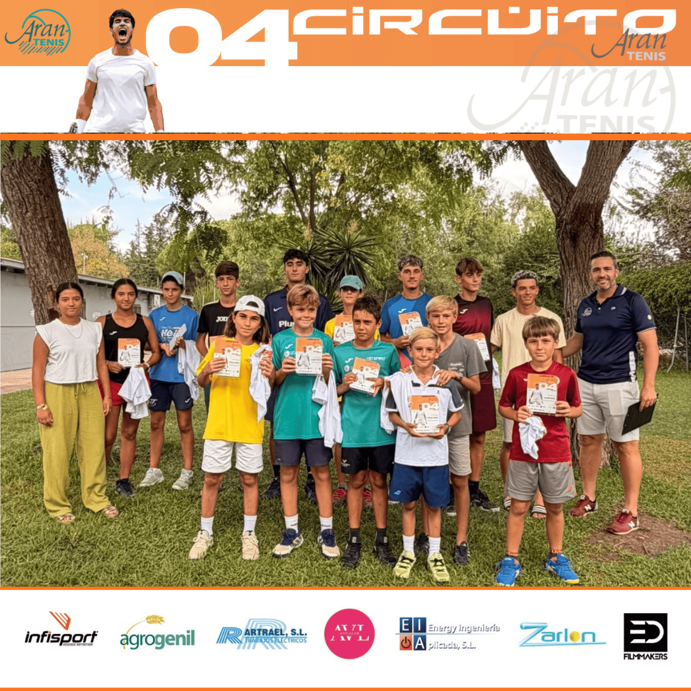 FINALIZA EL 12º TORNEO DEL CIRCUITO ARANTENIS EN LA FEDERACIÓN ANDALUZA DE TENIS